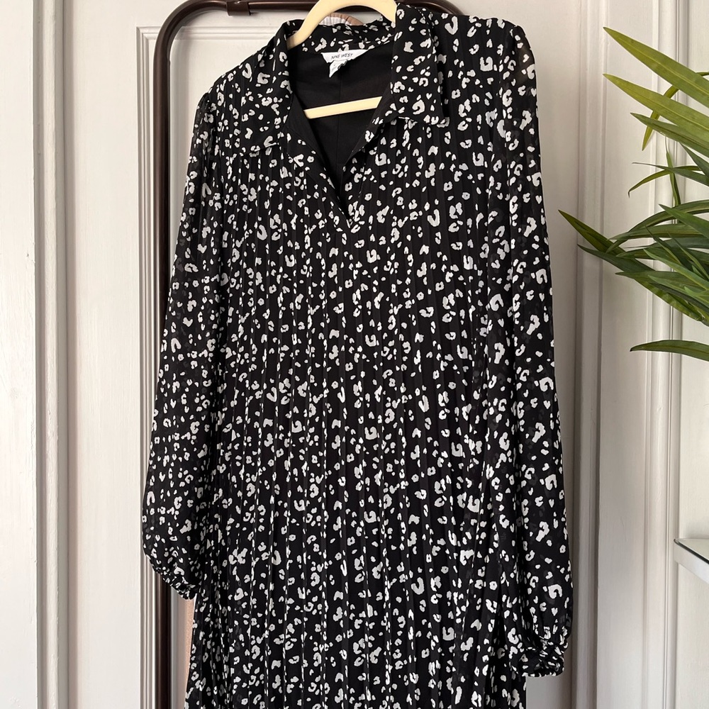 Nine West cheetah print swing dress